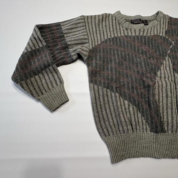 Michael Gerald Vintage Abstract Geometric Knit Sweater (Size M) - Picture 4 of 10